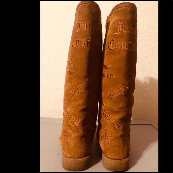 Juicy Couture Camel Tall Suede Boots - Picture 5 of 9